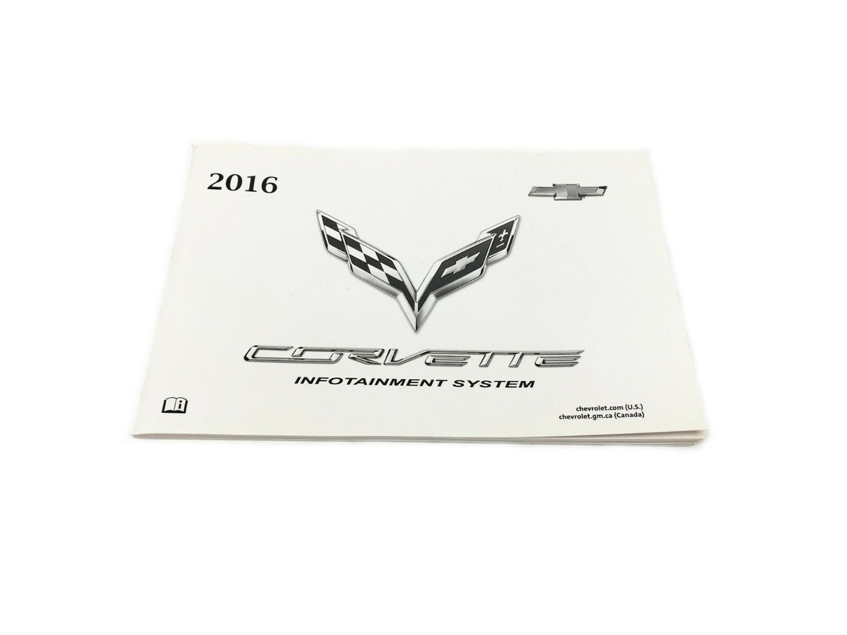 2016 Chevrolet Corvette C7 Infotainment Navigation Manual Booklet Guid