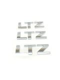 Chevrolet Silverado Tahoe Suburban LTZ Emblem Badge 3D Chrome 3pc New OEM