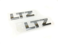 Chevrolet Silverado Tahoe Suburban LTZ Emblem Badge 3D Chrome 2pc New OEM