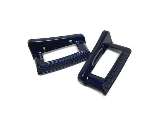 Corvette Exterior Outside Door Handles Bezel Blue New OEM 12499863 Set Pair