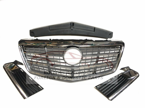 2014 Cadillac CTS Grille Kit Chrome New