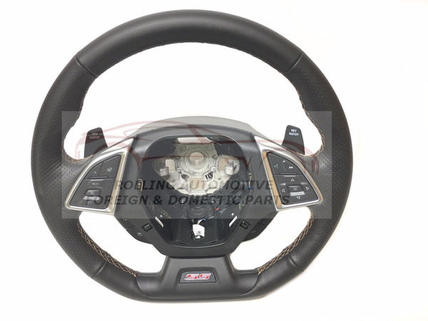 Chevrolet Camaro SS Leather Heated Steering Wheel w/ Rev Match Kalahari New OEM