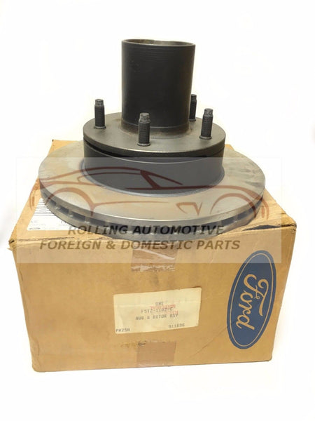 Ford F150 Pickup Bronco 4WD Front Brake Rotor & Hub New OEM F5TZ-1102-C