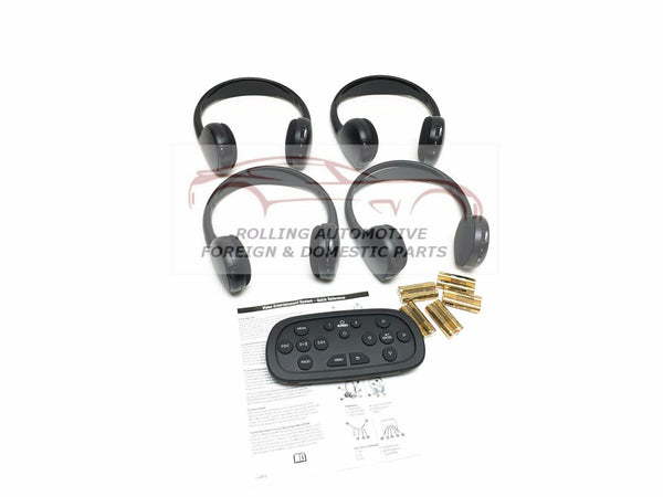 Chevrolet GMC Cadillac Wireless Headphones DVD Remote KIT 4-pc New OEM