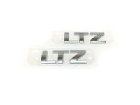 Chevrolet Silverado Tahoe Suburban LTZ Emblem Badge 3D Chrome 2pc New OEM