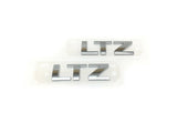 Chevrolet Silverado Tahoe Suburban LTZ Emblem Badge 3D Chrome 2pc New OEM