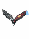 Chevrolet Corvette C7.R Z06 Front Bumper Emblem Badge Black Cross Flags New OEM
