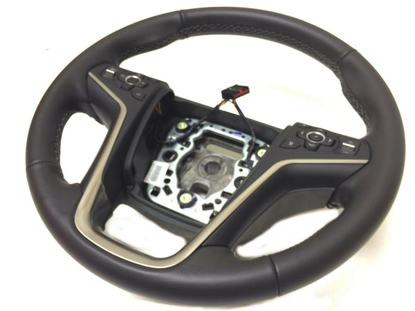 2014 2015 Buick LaCrosse Steering Wheel OEM 23153242 Ebony Black Leather
