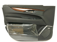 Front LH Driver Side Door Trim Panel Cadillac Escalade Black / Suede w/ Switches