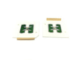 Genuine GM HYBRID H Nameplate Emblem Chrome 3D New HYBRID X Set 2pc