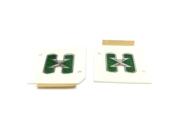 Genuine GM HYBRID H Nameplate Emblem Chrome 3D New HYBRID X Set 2pc