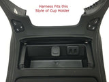 15-17 Chevrolet GMC Center Console Cup Holder USB Port 12V Receptacle Harness