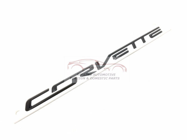 Chevrolet Corvette C7.R Z06 Rear Bumper Emblem Badge Nameplate Black New OEM