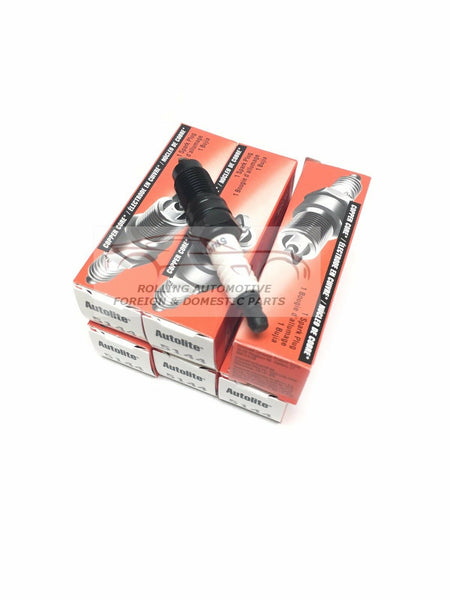Spark Plugs Autolite 5144 Copper Resistor set of 6 New