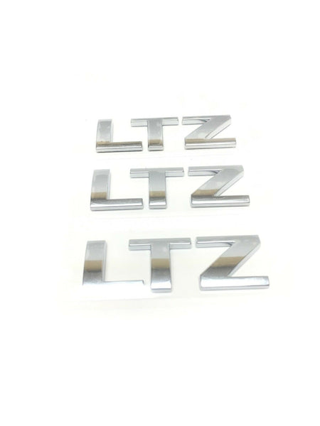 Chevrolet LTZ Emblem Badge 3D Chrome 3pc New OEM 15925503