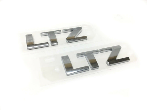 Chevrolet LTZ Emblem Badge 3D Chrome 2pc New OEM 15925503