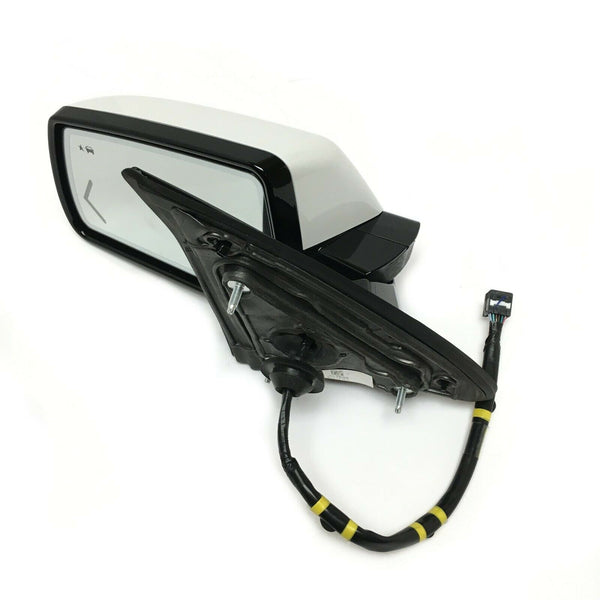 GMC Chevrolet Driver Side Mirror Power Folding Signal Blind Spot White New OEM