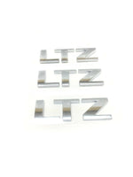 Chevrolet Silverado Tahoe Suburban LTZ Emblem Badge 3D Chrome 3pc New OEM
