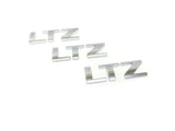 Chevrolet LTZ Emblem Badge 3D Chrome 3pc New OEM 15925503