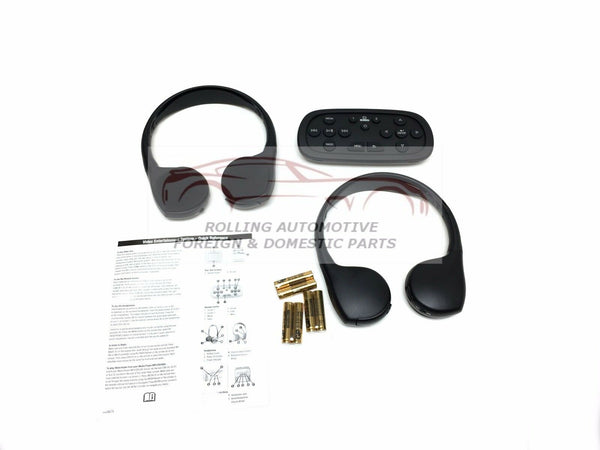 Tahoe Suburban Yukon Escalade Wireless Headphones Kit 2pc w/ DVD Remote New OEM