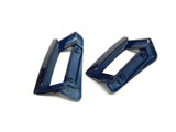 Corvette Exterior Outside Door Handles Bezel Blue New OEM 12499863 Set Pair
