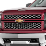 2014 2015 Chevrolet Silverado 1500 Grille Ruby Metallic w/ Chrome Mesh OEM