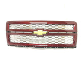 2014 2015 Chevrolet Silverado 1500 Grille Ruby Metallic w/ Chrome Mesh OEM
