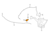 Chevrolet Corvette Windshield Washer Nozzle Gray Metallic New Oem