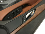 Front LH Driver Side Door Trim Panel Cadillac Escalade Black Suede Kona Leather